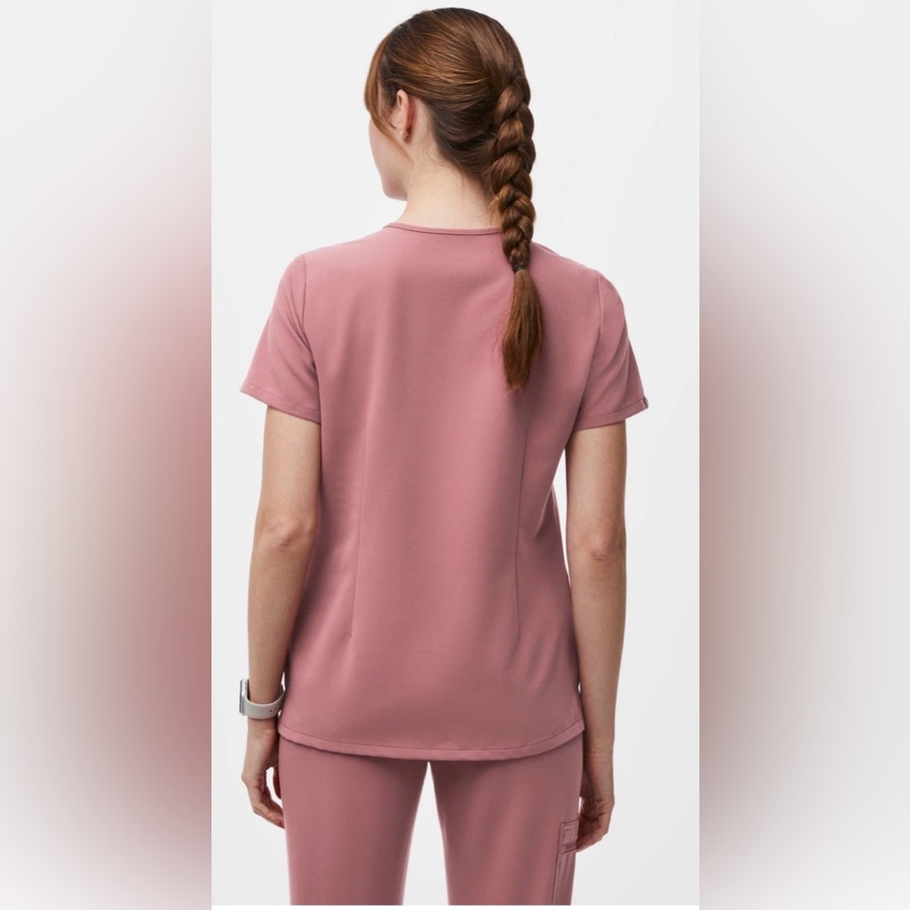 Figs Mauve Pink Scrub Top and Pants Set- large - Picture 3 of 16